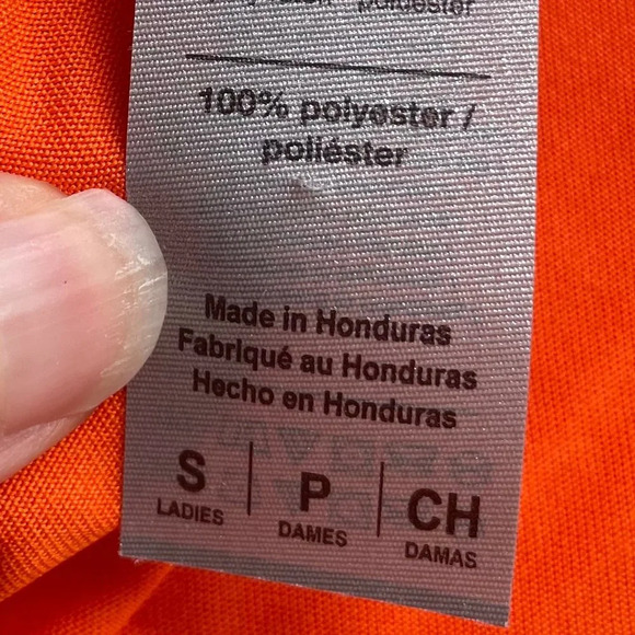 Gildan Performance Athletic SS Scoop Neck Polyester Technical Top Orange Sz S - Picture 6 of 7